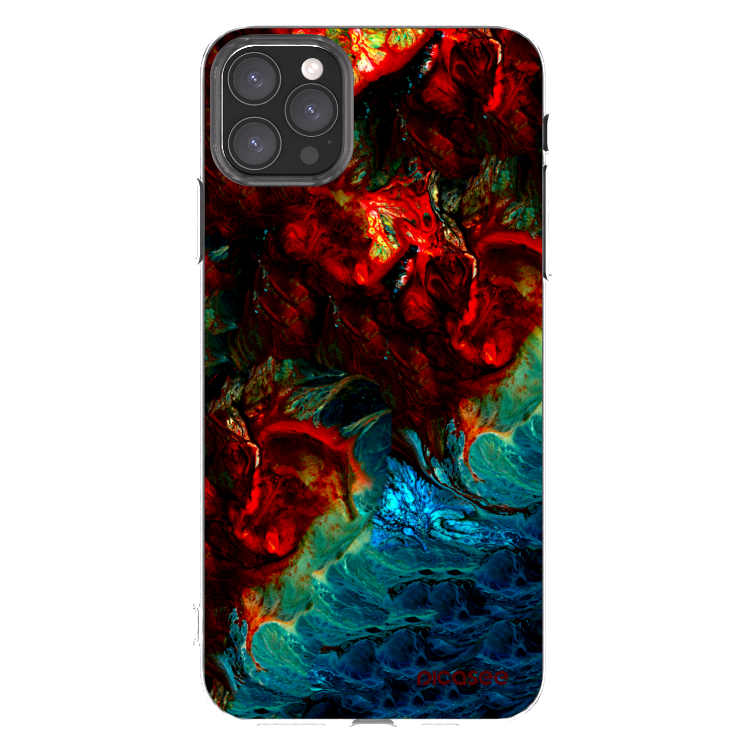 Picasee silikonska prozirna maskica za Apple iPhone 11 Pro Max - Universe