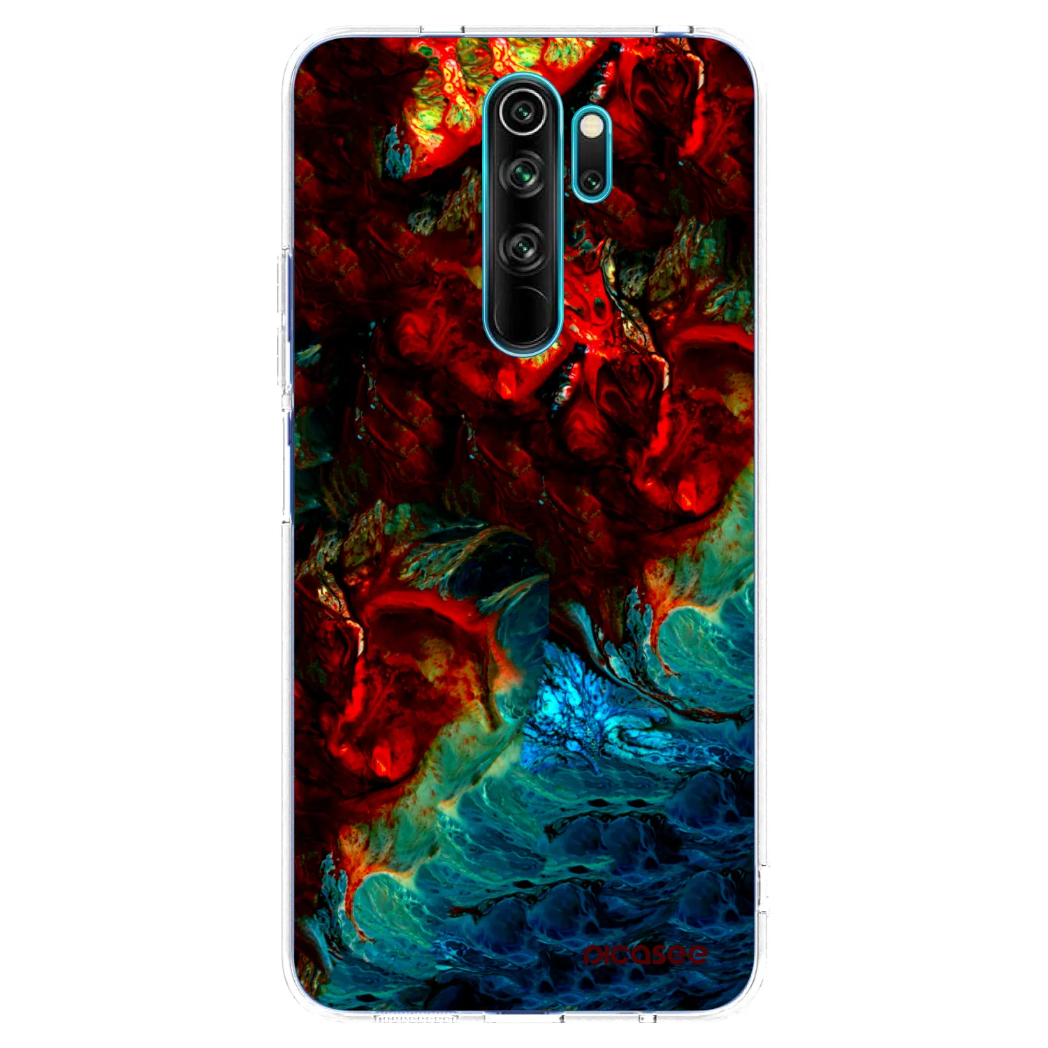 Picasee silikonska prozirna maskica za Xiaomi Redmi Note 8 Pro - Universe