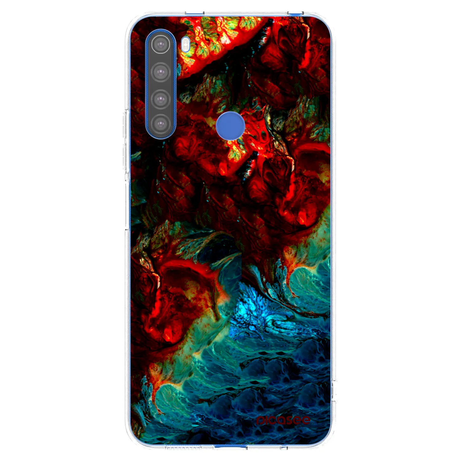 Picasee silikonska prozirna maskica za Xiaomi Redmi Note 8T - Universe