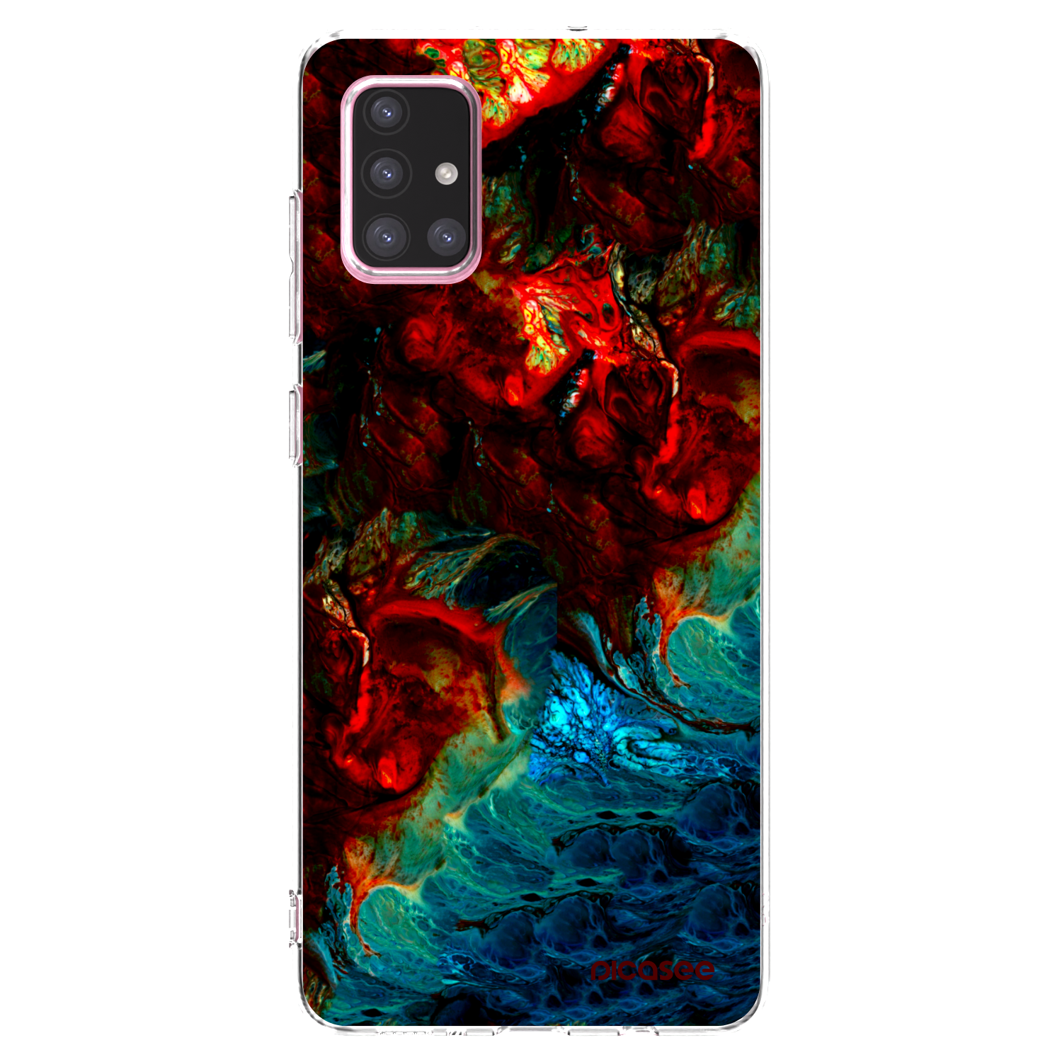 Picasee silikonska prozirna maskica za Samsung Galaxy A71 A715F - Universe