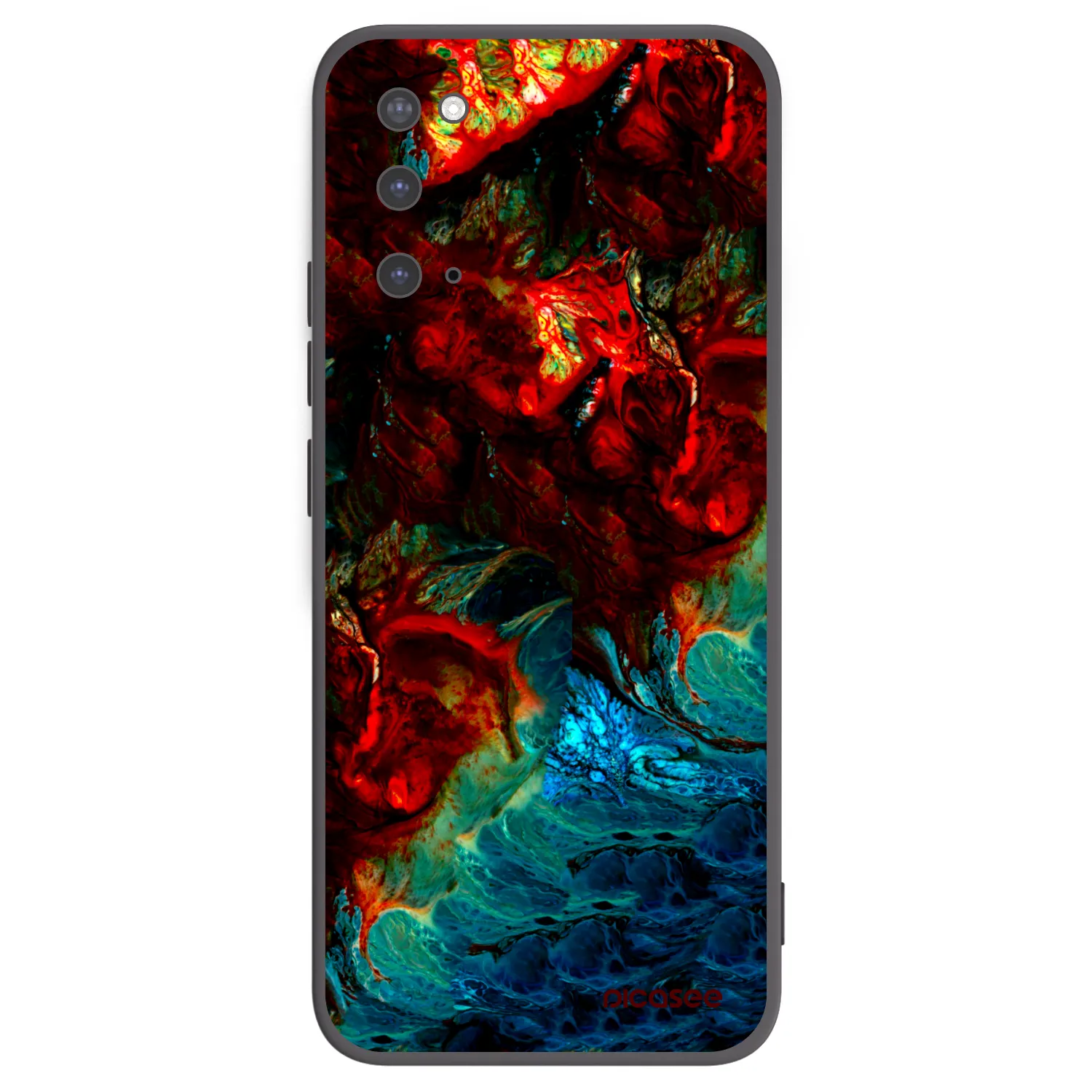 Picasee crna silikonska maskica za Samsung Galaxy S20 G980F - Universe