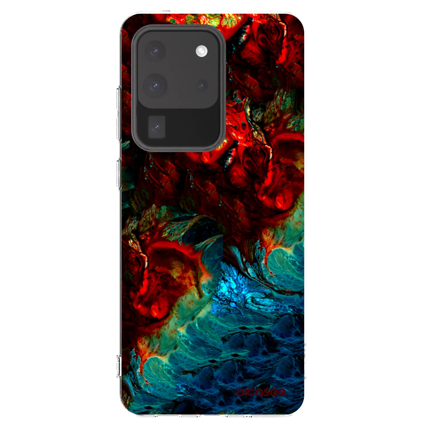 Picasee silikonska prozirna maskica za Samsung Galaxy S20 Ultra 5G G988F - Universe