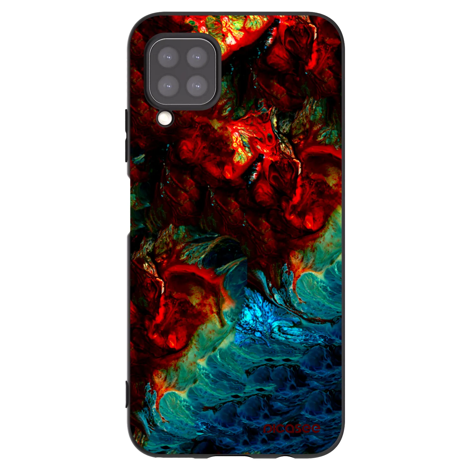 Picasee crna silikonska maskica za Huawei P40 Lite - Universe