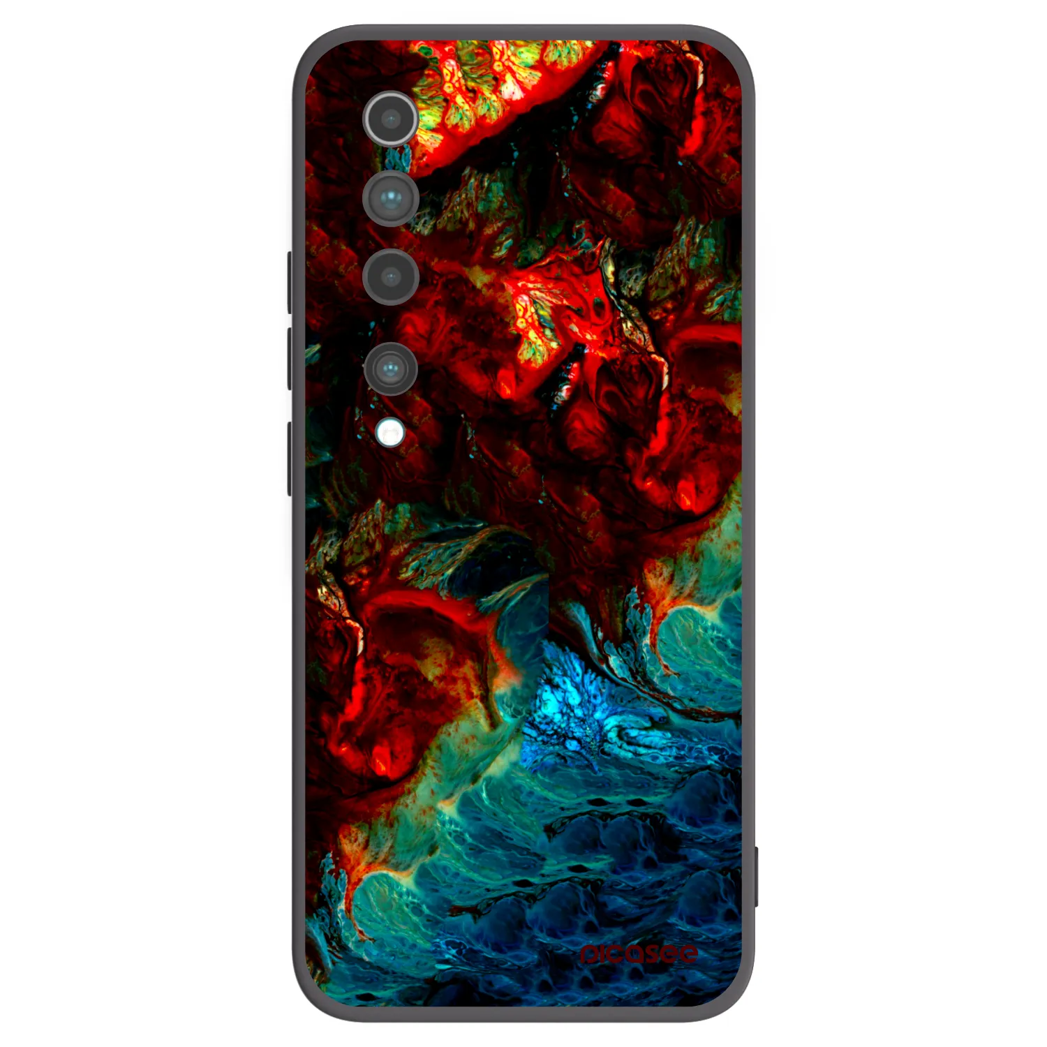 Picasee crna silikonska maskica za Xiaomi Mi 10 - Universe