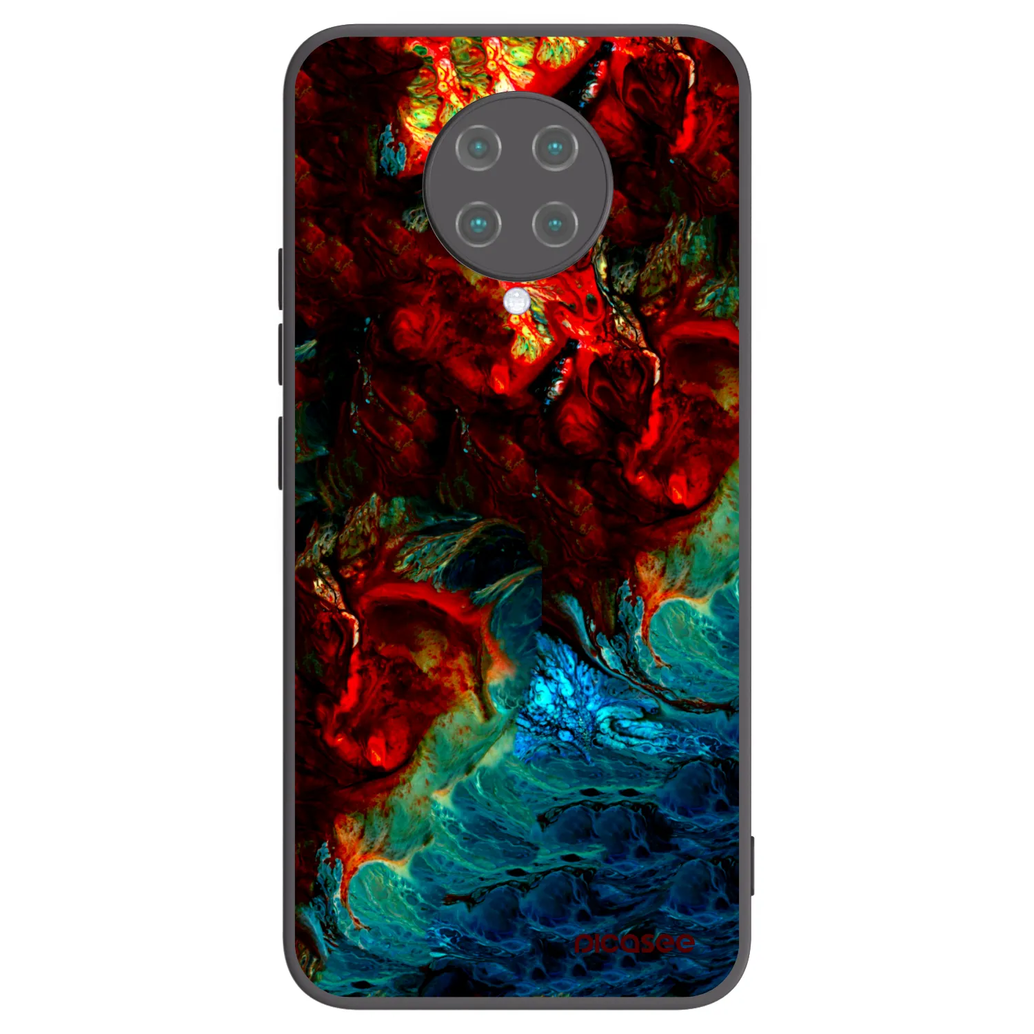 Picasee crna silikonska maskica za Xiaomi Poco F2 Pro - Universe