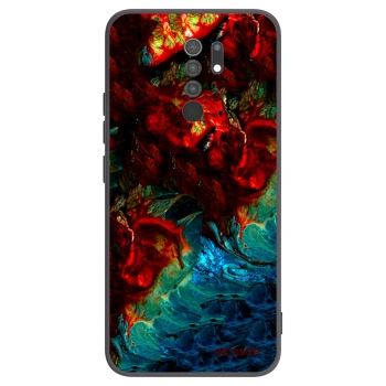 Picasee crna silikonska maskica za Xiaomi Redmi 9 - Universe