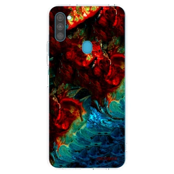 Picasee silikonska prozirna maskica za Samsung Galaxy M11 - Universe