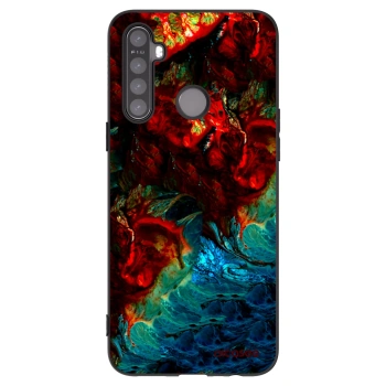Picasee crna silikonska maskica za Realme 6i - Universe