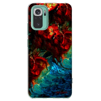Picasee silikonska prozirna maskica za Xiaomi Redmi Note 10 Pro - Universe