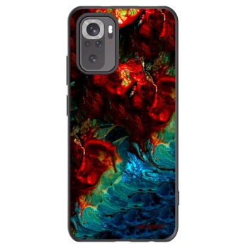Picasee crna silikonska maskica za Xiaomi Redmi Note 10S - Universe