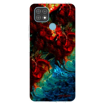 Picasee silikonska prozirna maskica za Realme C21 - Universe