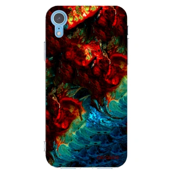 Picasee silikonska prozirna maskica za Apple iPhone XR - Universe