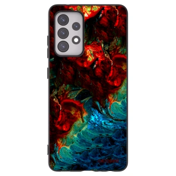 Picasee crna silikonska maskica za Samsung Galaxy A52s 5G A528B - Universe