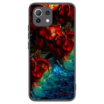 Picasee crna silikonska maskica za Xiaomi 11 Lite 5G NE - Universe