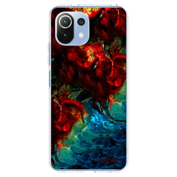 Picasee silikonska prozirna maskica za Xiaomi 11 Lite 5G NE - Universe