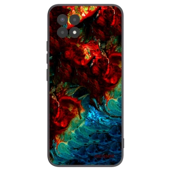 Picasee crna silikonska maskica za Realme 8i - Universe