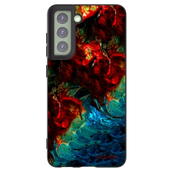 Picasee crna silikonska maskica za Samsung Galaxy S21 FE 5G - Universe
