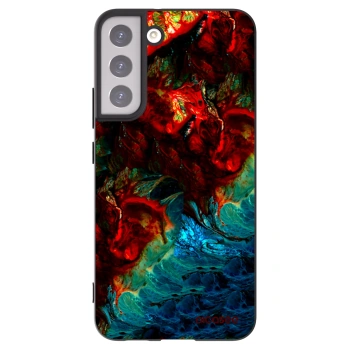 Picasee crna silikonska maskica za Samsung Galaxy S22+ 5G - Universe