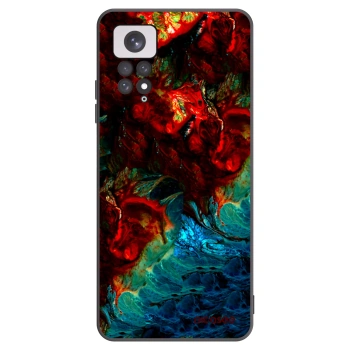 Picasee crna silikonska maskica za Xiaomi Redmi Note 11 - Universe