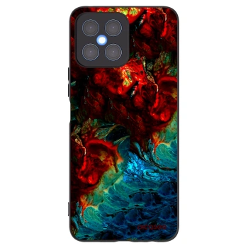 Picasee crna silikonska maskica za Honor X8 4G - Universe