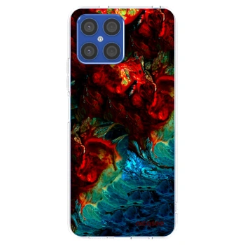 Picasee silikonska prozirna maskica za Honor X8 4G - Universe