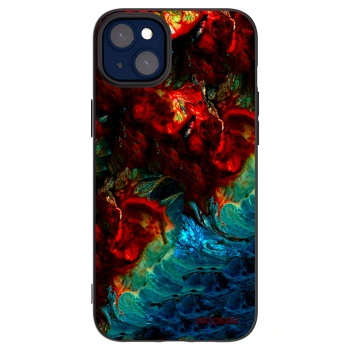 Picasee crna silikonska maskica za Apple iPhone 14 Plus - Universe