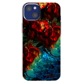 Picasee silikonska prozirna maskica za Apple iPhone 14 Plus - Universe