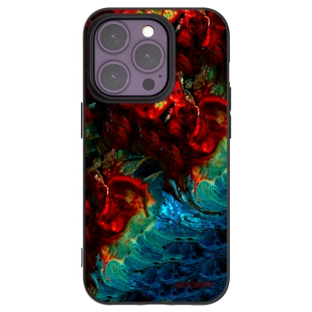 Picasee crna silikonska maskica za Apple iPhone 14 Pro - Universe