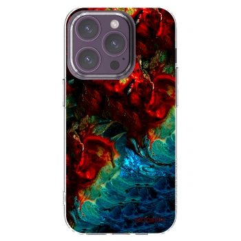 Picasee silikonska prozirna maskica za Apple iPhone 14 Pro - Universe