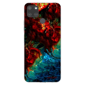 Picasee silikonska prozirna maskica za Realme C21Y - Universe