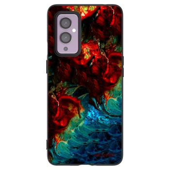 Picasee crna silikonska maskica za OnePlus 9 - Universe