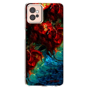 Picasee silikonska prozirna maskica za Motorola Moto G32 - Universe