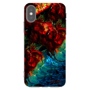 Picasee silikonska prozirna maskica za Apple iPhone X/XS - Universe