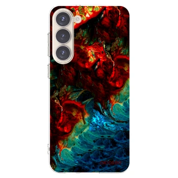 Picasee silikonska prozirna maskica za Samsung Galaxy S23+ 5G - Universe