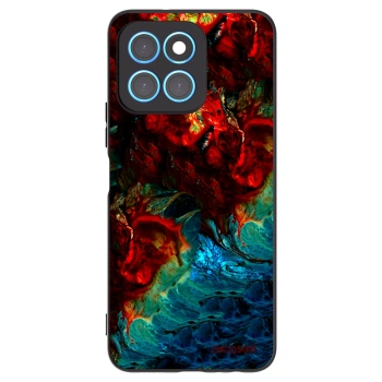 Picasee crna silikonska maskica za Honor X8 5G - Universe