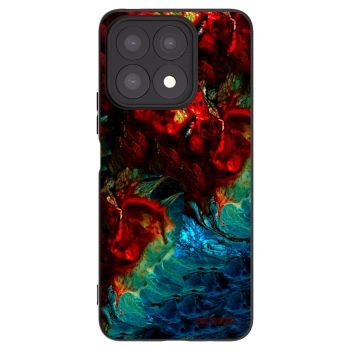 Picasee crna silikonska maskica za Honor X8a - Universe