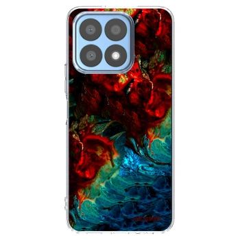 Picasee silikonska prozirna maskica za Honor X8a - Universe