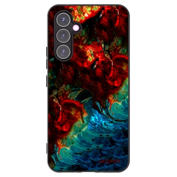 Picasee crna silikonska maskica za Samsung Galaxy A54 5G A546B - Universe