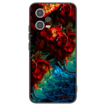 Picasee crna silikonska maskica za Xiaomi Redmi Note 12 5G - Universe