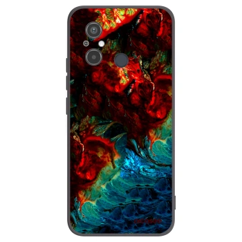 Picasee crna silikonska maskica za Xiaomi Redmi 12C - Universe