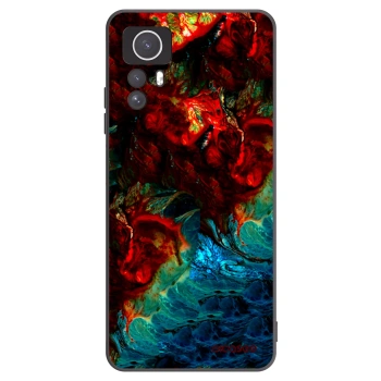 Picasee crna silikonska maskica za Xiaomi Redmi Note 12S - Universe
