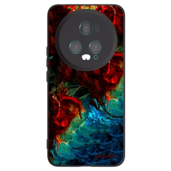 Picasee crna silikonska maskica za Honor Magic5 Pro - Universe
