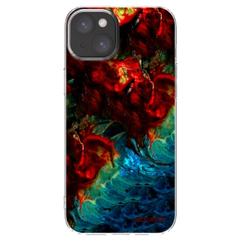 Picasee silikonska prozirna maskica za Apple iPhone 15 Plus - Universe