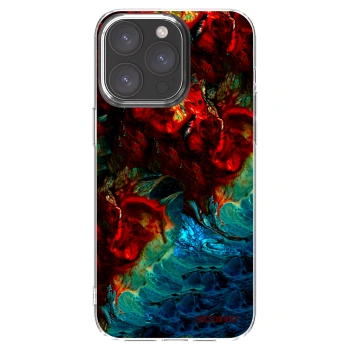 Picasee silikonska prozirna maskica za Apple iPhone 15 Pro Max - Universe