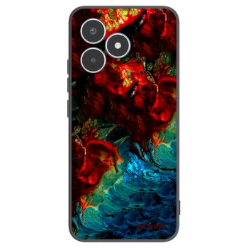 Picasee crna silikonska maskica za Realme C53 - Universe
