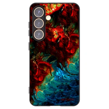 Picasee crna silikonska maskica za Samsung Galaxy S24 S921B 5G - Universe