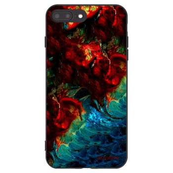Picasee crna silikonska maskica za Apple iPhone 8 Plus - Universe