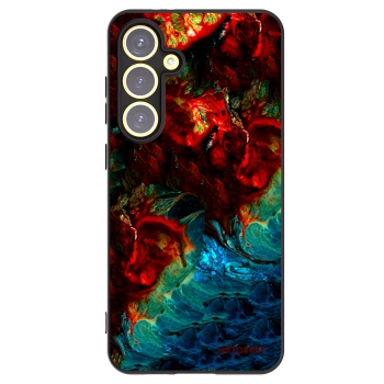 Picasee crna silikonska maskica za Samsung Galaxy S24 FE S721B - Universe