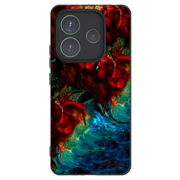 Picasee crna silikonska maskica za Xiaomi Redmi Note 14 5G - Universe
