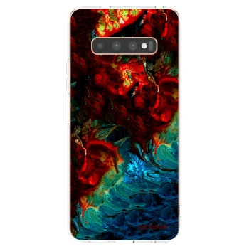 Picasee silikonska prozirna maskica za Samsung Galaxy S10 Plus G975 - Universe